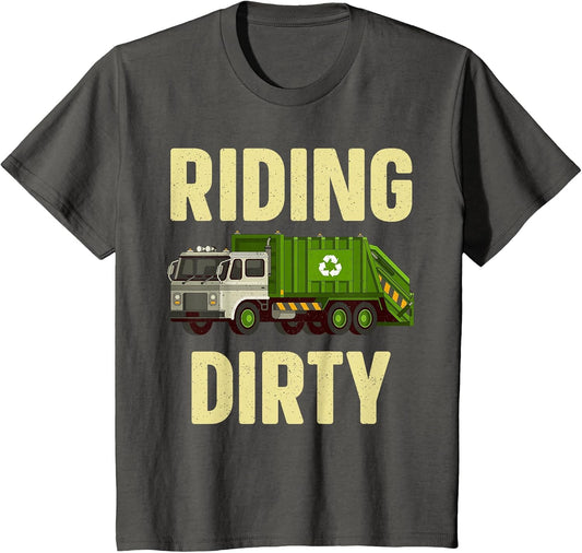 Funny Garbage Truck Art for Toddler Boys Trash Garbage Truck