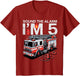 Sound The Alarm Im 5 Fire Truck 5th Birthday Bday Boys Kids