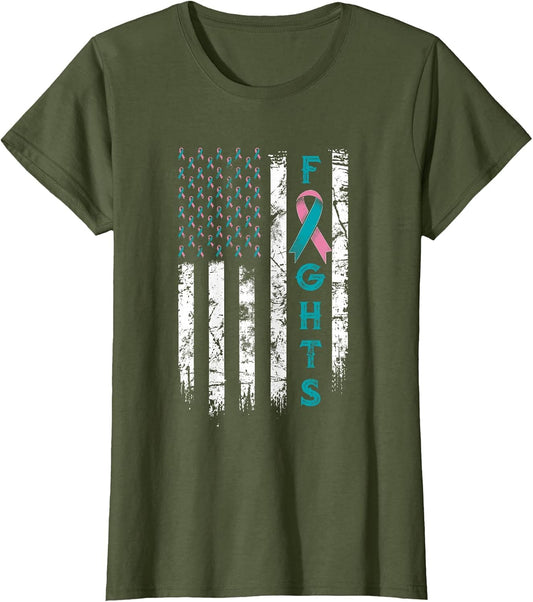 US Flag Fighter BRCA Awareness