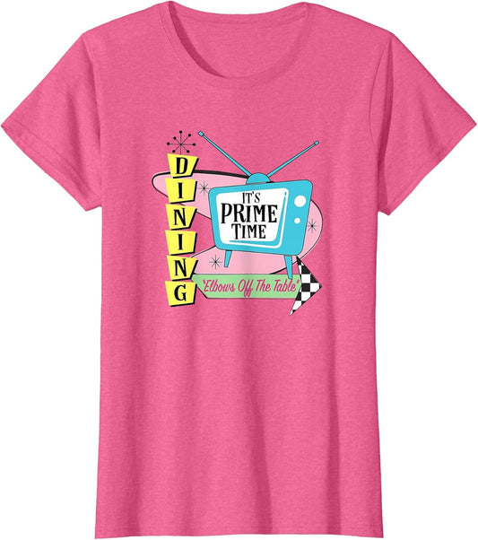 50's Retro TV Prime Time Dining Elbows Off The Table