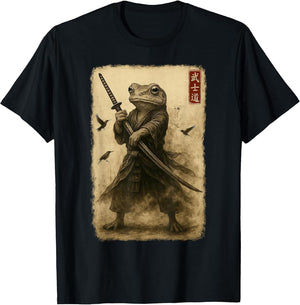 Samurai Frog Japanese Art Warrior Frog Bushido Katana