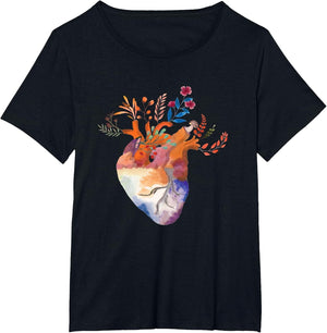 Anatomical Floral Heart Cardiology Medical Cardiac Nurse