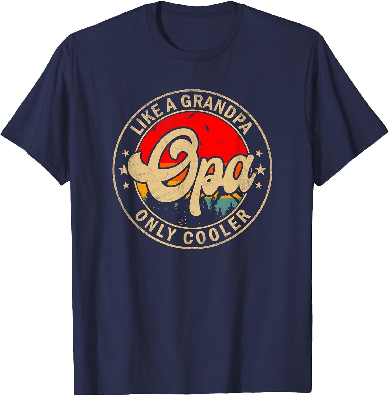 Opa Like A Grandpa Only Cooler Funny Papa Grandpa