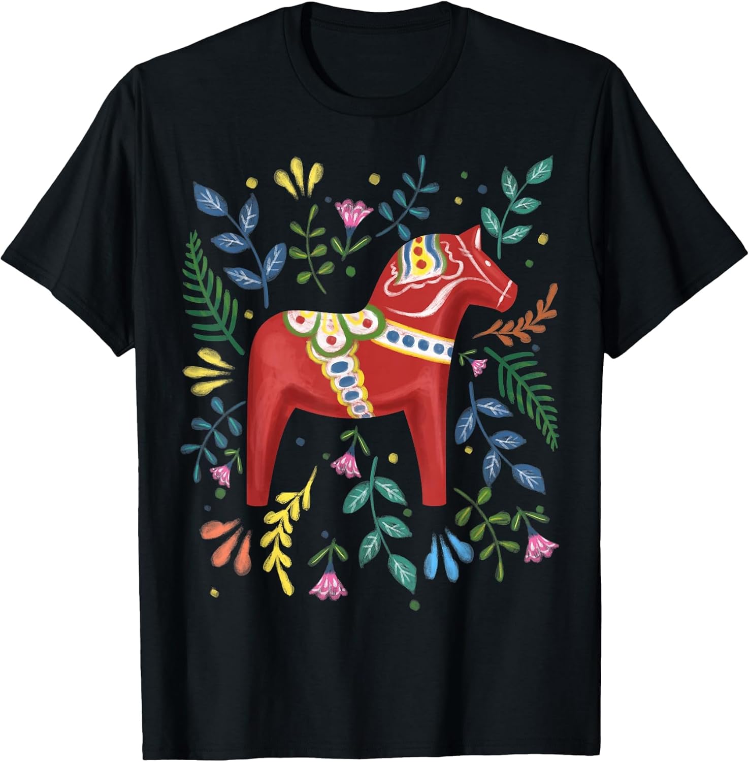 Swedish Dala Horse Folk Art Sweden Flag Dalahelmsoljd