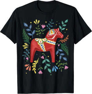 Swedish Dala Horse Folk Art Sweden Flag Dalahelmsoljd