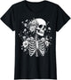 Floral Skeleton Flowers Goth Occult Death Dark Art Gothic