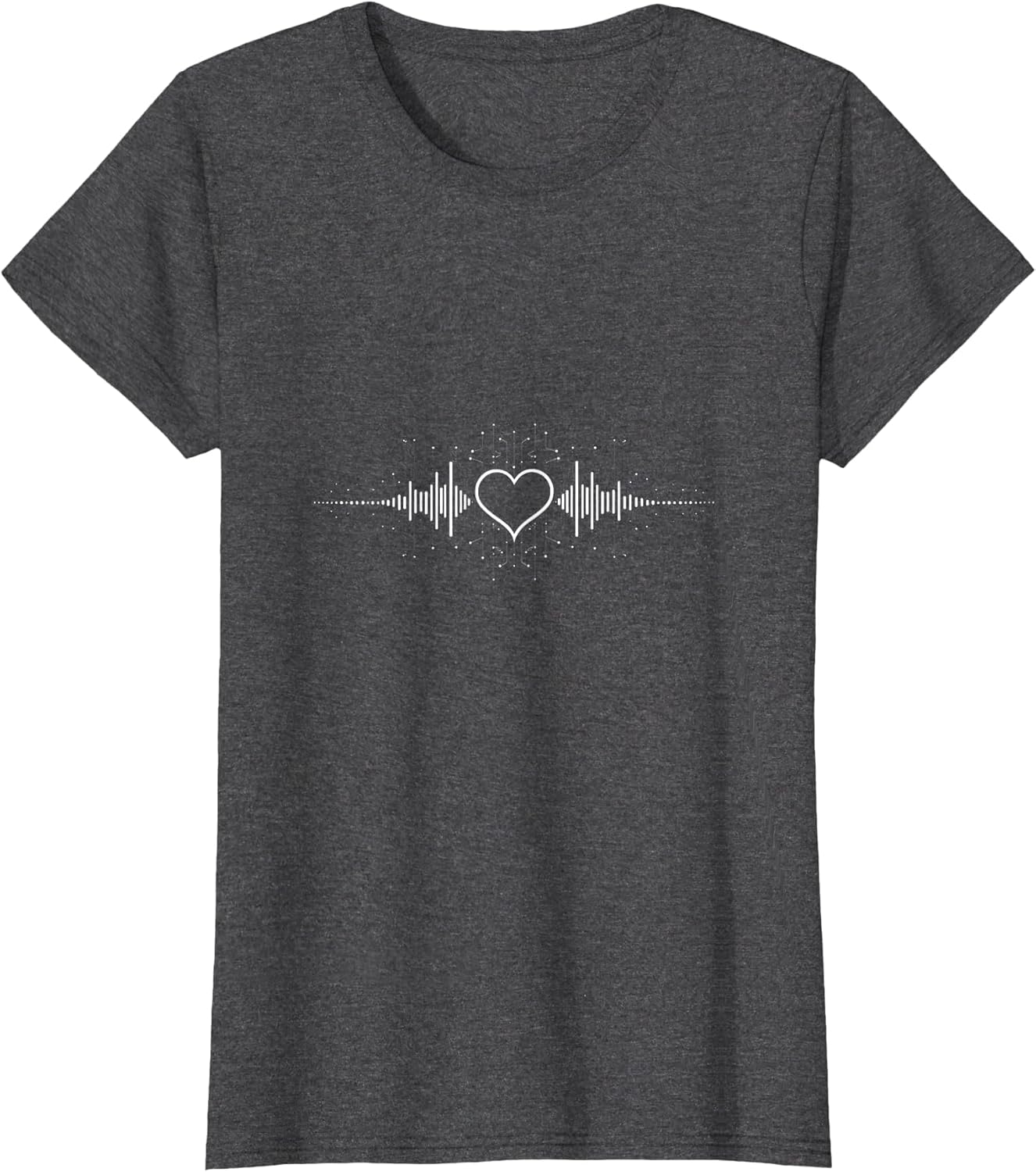 Feedback Is Love Band Soundwave Heart Graphic Top