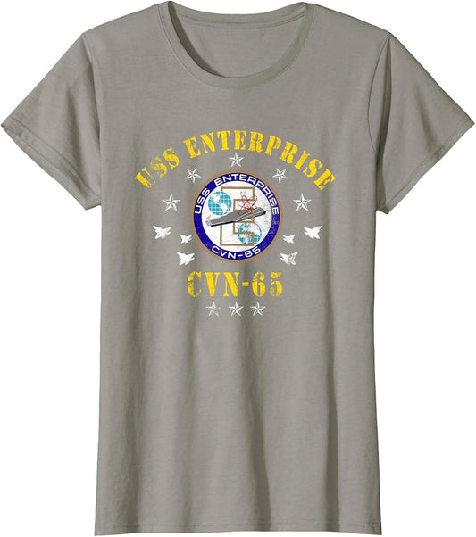 USS Enterprise CVN-65 Aircraft Carrier Veterans Day Vintage