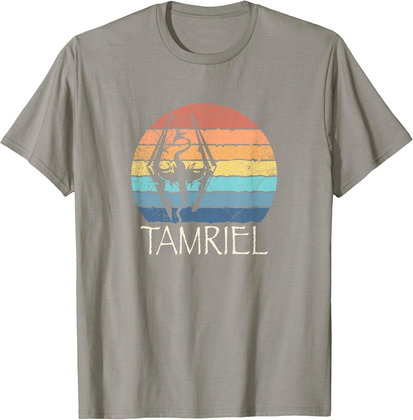 Akatosh: The Tamriel Elder Retro Sunset of The Scrolls Gamer