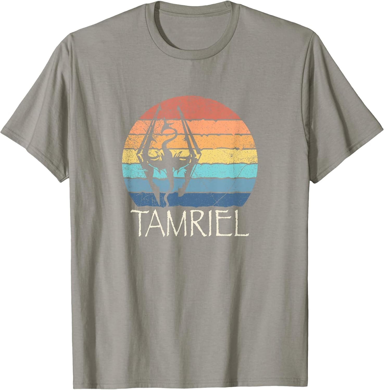 Akatosh: The Tamriel Elder Retro Sunset of The Scrolls Gamer