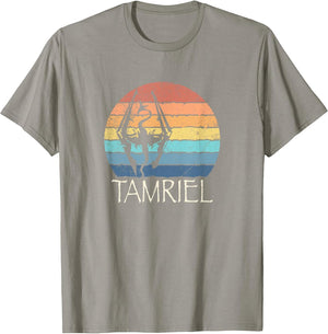 Akatosh: The Tamriel Elder Retro Sunset of The Scrolls Gamer