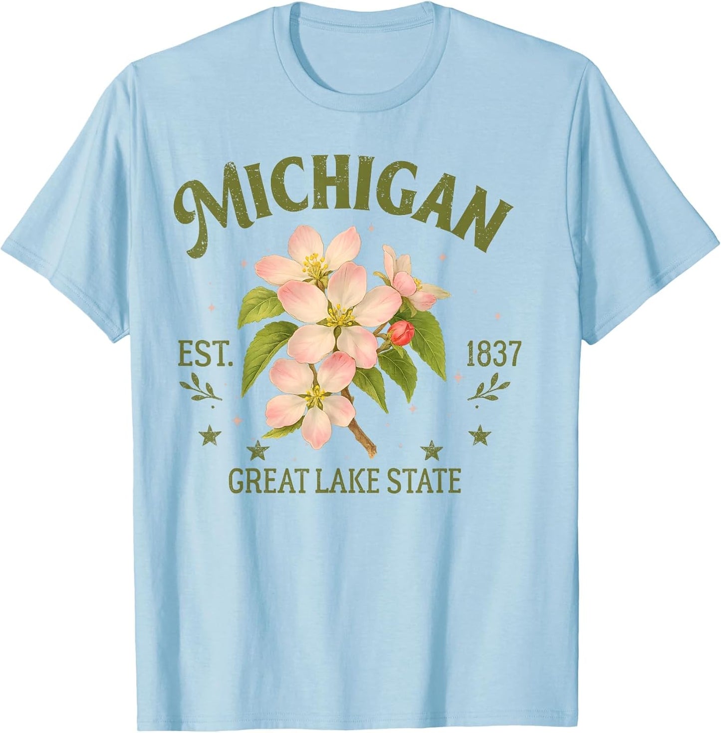 Michigan Traveling Great Lake State Souvenir Apple Blossom