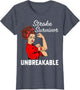 Stroke Survivor Unbreakable Red Ribbon Awareness