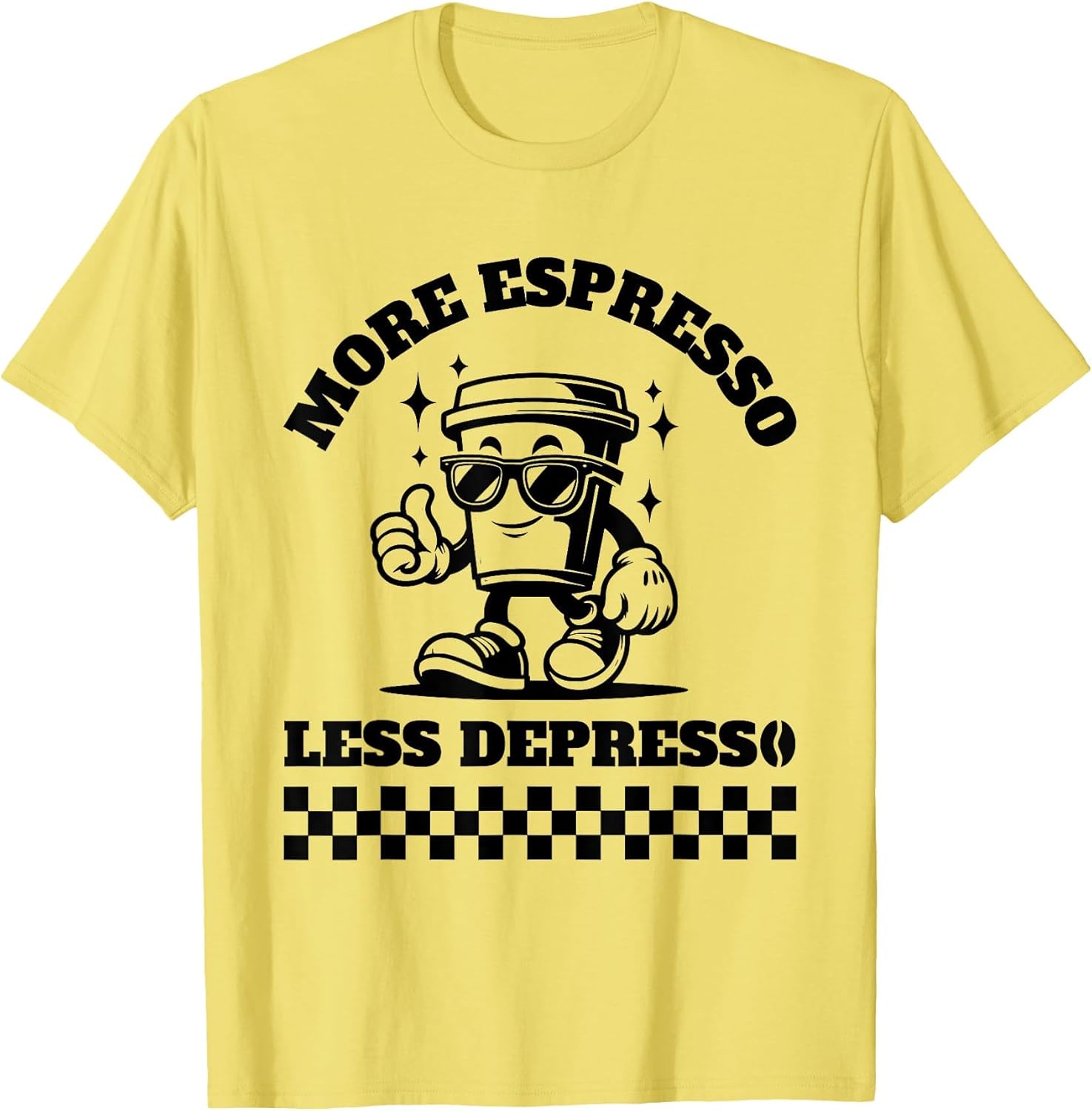 More Espresso Less Depresso Funny Coffee Lover