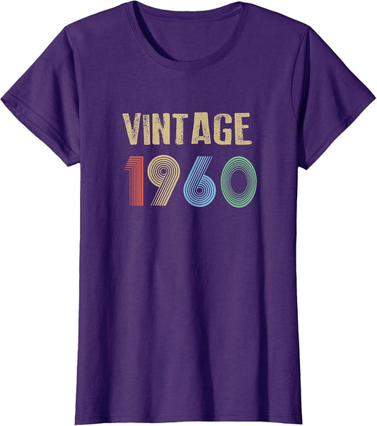 Vintage 1960 59th Birthday Gift T Men Women