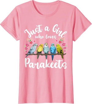 Parakeet Birds Just a Girl Who Loves Parakeets