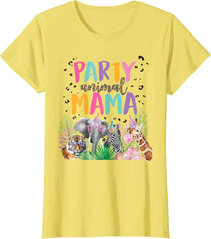 Mama of The Birthday Boy Girl Zoo Theme Animal Party