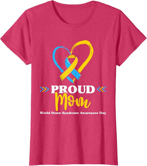 Proud Down Syndrome Mom Awareness Shirts, T21 Mommy