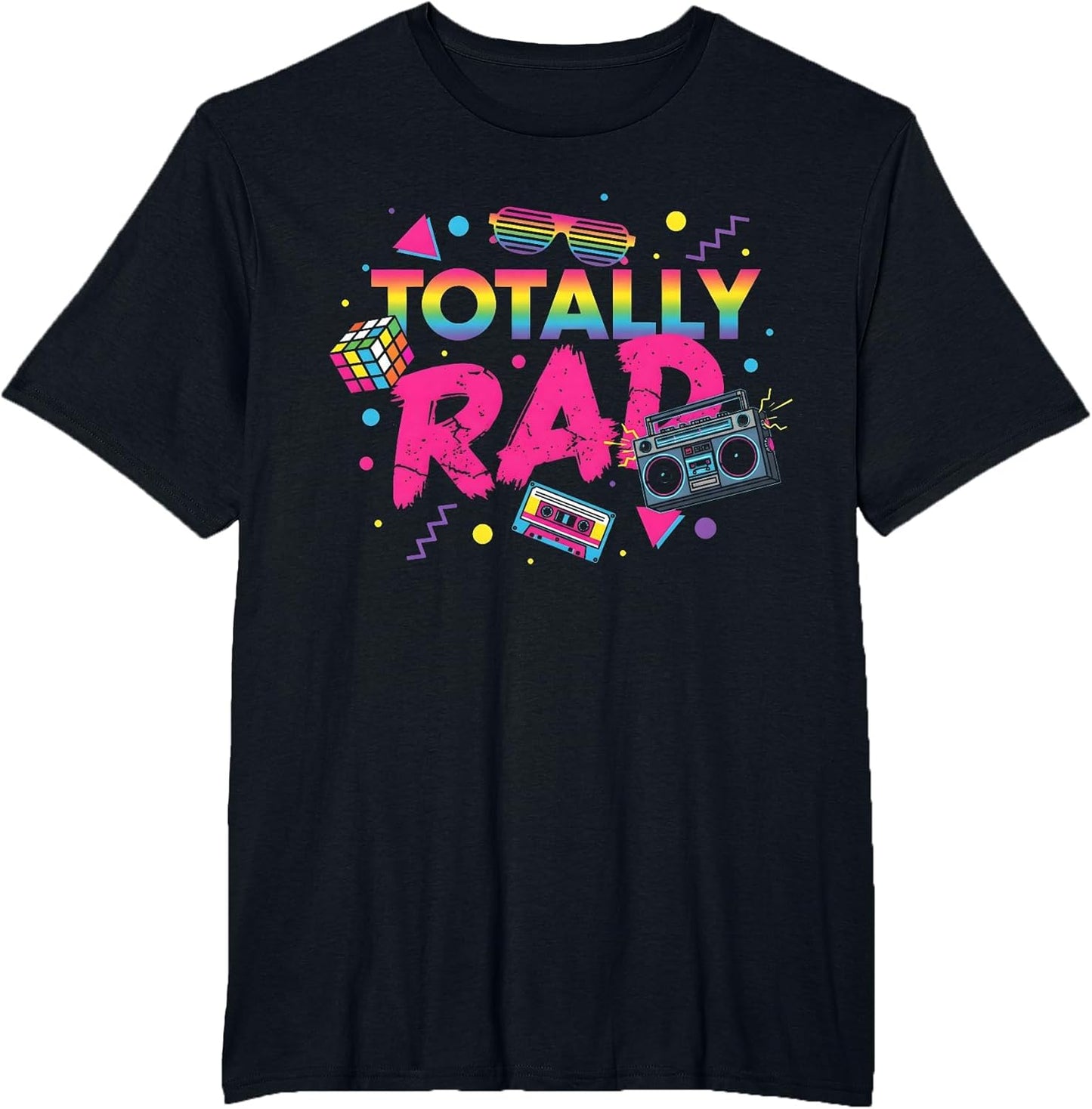 Retro 80s Vibe Typography Party Totally Rad Throwback