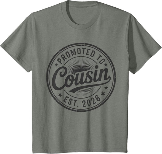 New Family Member Announcement Promoted to Cousin Est. 2026