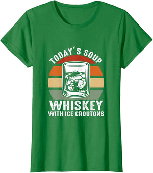 Today’S Soup Whiskey with Ice Croutons