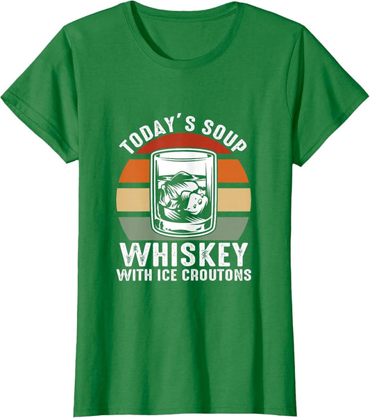 Today’S Soup Whiskey with Ice Croutons