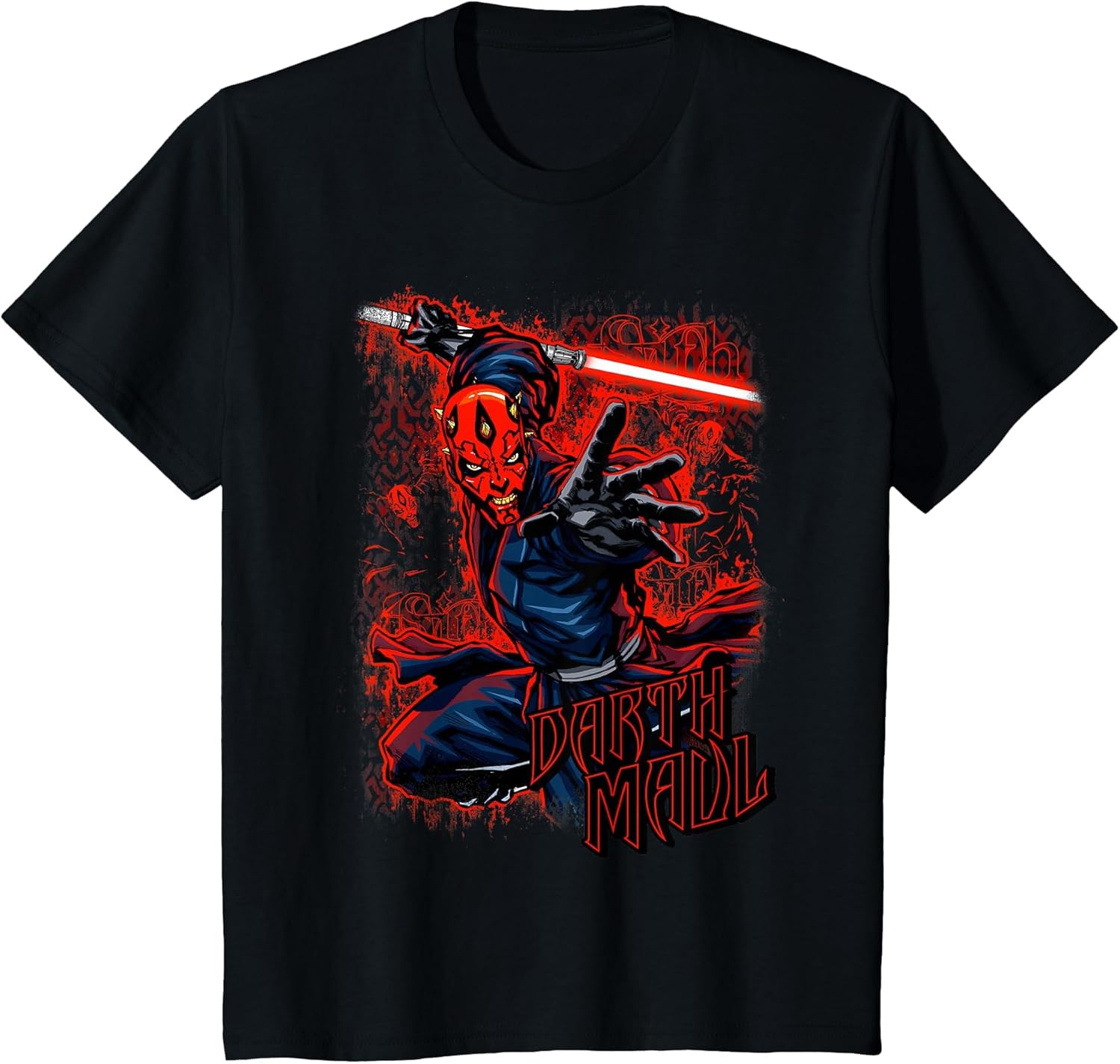Star Wars Darth Maul Red Saber Portrait