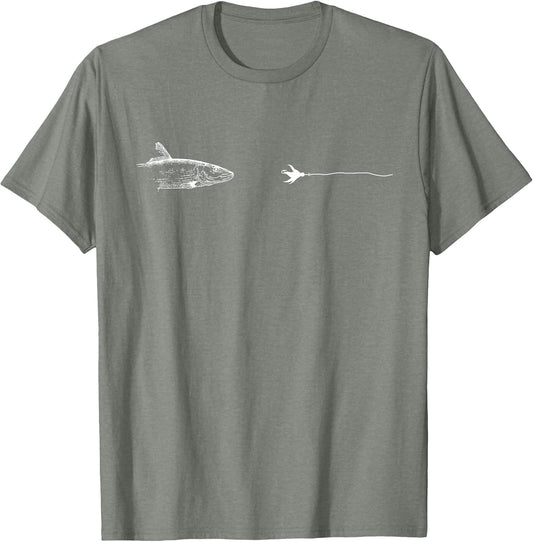 Graphic Fly Fishing Hook Line - Fish Bonefish