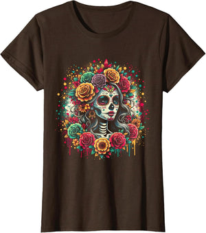 De Los Muertos La Catrina Day of The Dead Sugar Skull Women