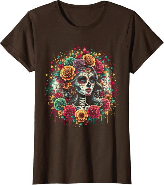 De Los Muertos La Catrina Day of The Dead Sugar Skull Women