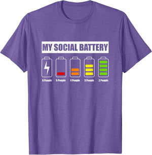 My Social Battery Low Energy Anti Social Introvert