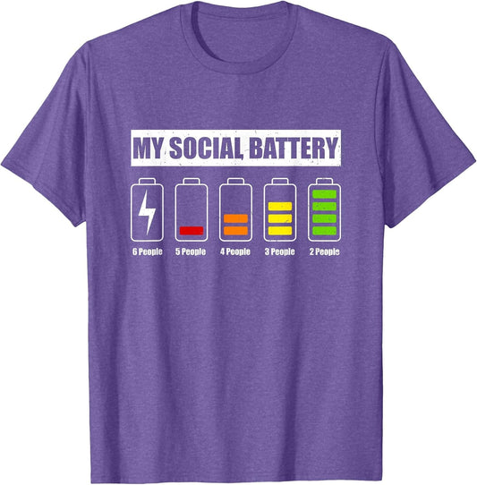 My Social Battery Low Energy Anti Social Introvert