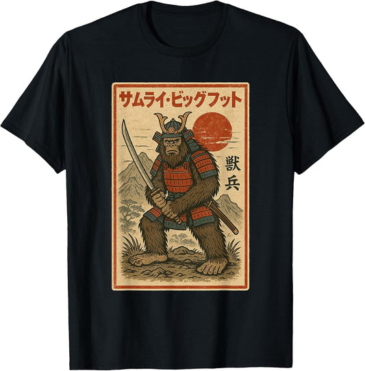 Bigfoot Samurai Shirt Japanese Bigfoot Vintage