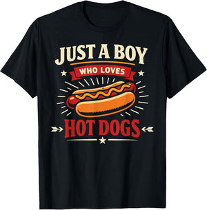Hot Dog Adult Boy Just A Boy Who Loves Hot Dogs