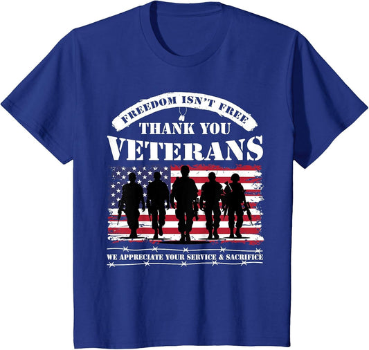 Veterans Day with American Flag Dad Women Kids