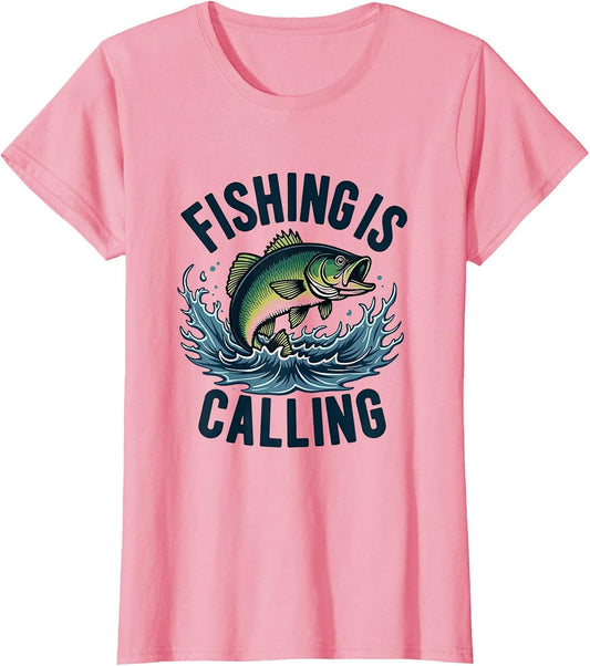 Fishing Is Calling Angler Fish Graphic Design