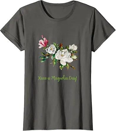 Fun Magnolia Floral Women T Shirt