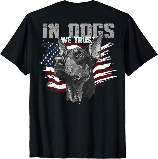 Doberman Pinscher in Dogs We Trust (on Back)