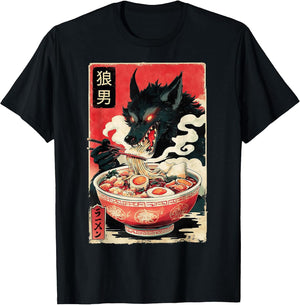 Werewolf Wolf Alpha Male Vintage Ramen Japanese Noodles