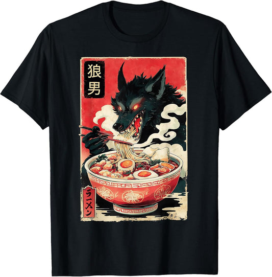Werewolf Wolf Alpha Male Vintage Ramen Japanese Noodles