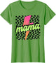 Mama Lightning Bolt Checkered Mom Women Mother's Day