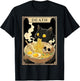 Funny Tarot Card Death Black Kitten Cat Ramen Halloween