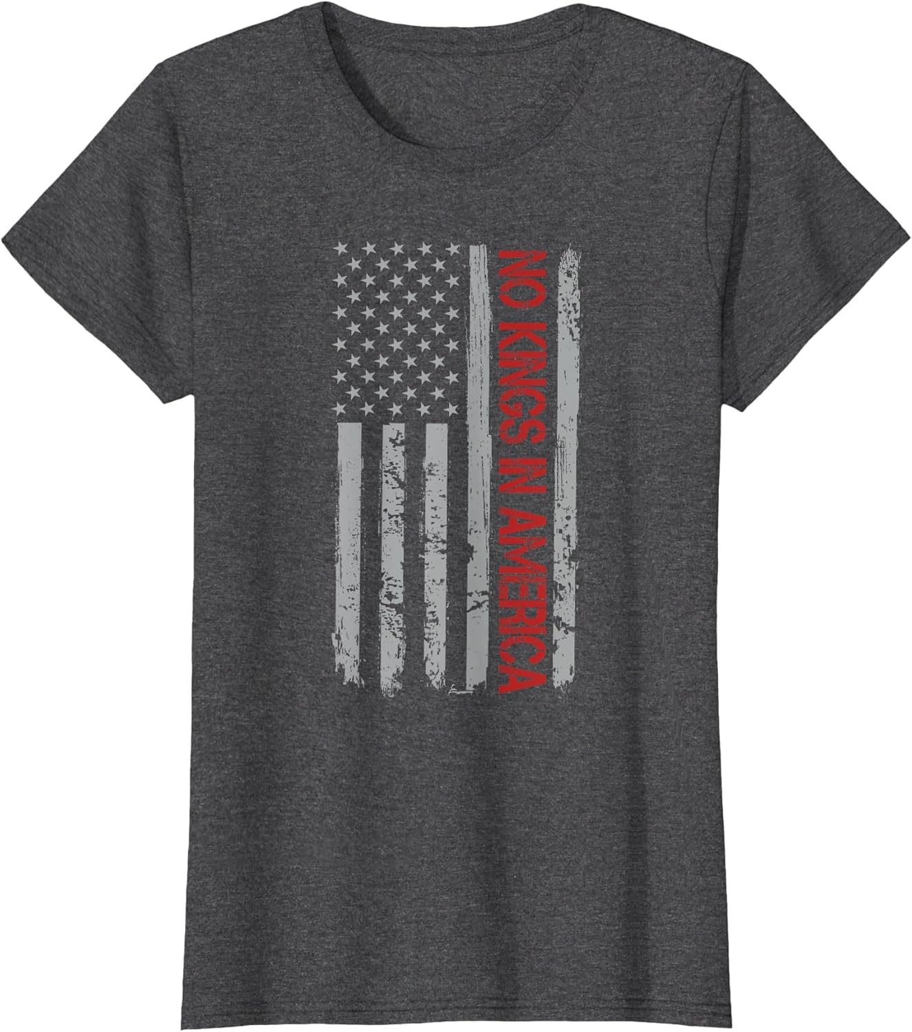 No Kings in America US Flag Vintage