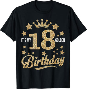 It's My 18th Golden Birthday 18 Year Old Bday Groovy