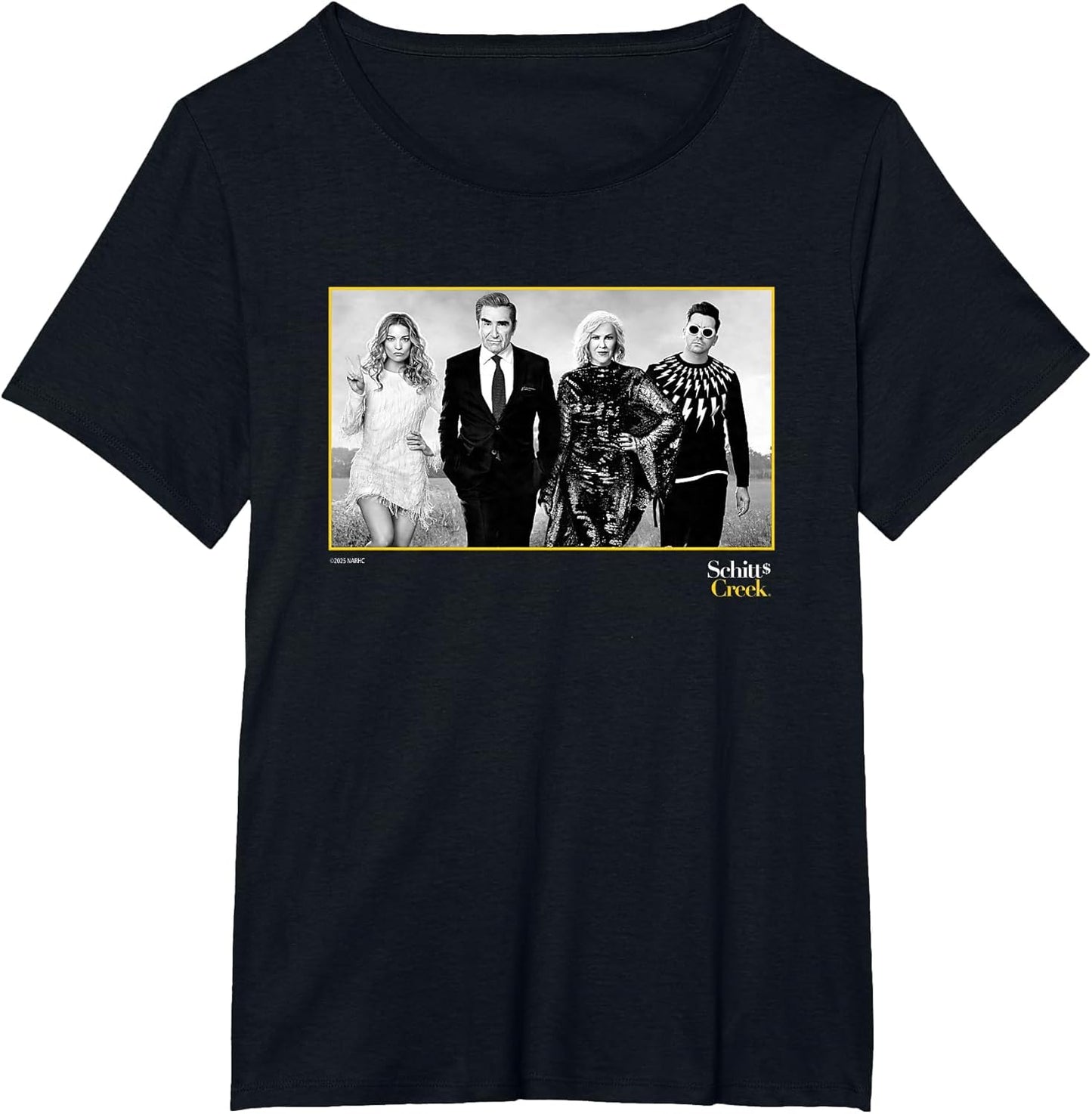 Schitt's Creek Cast Portrait with Alexis Johnny Moira David