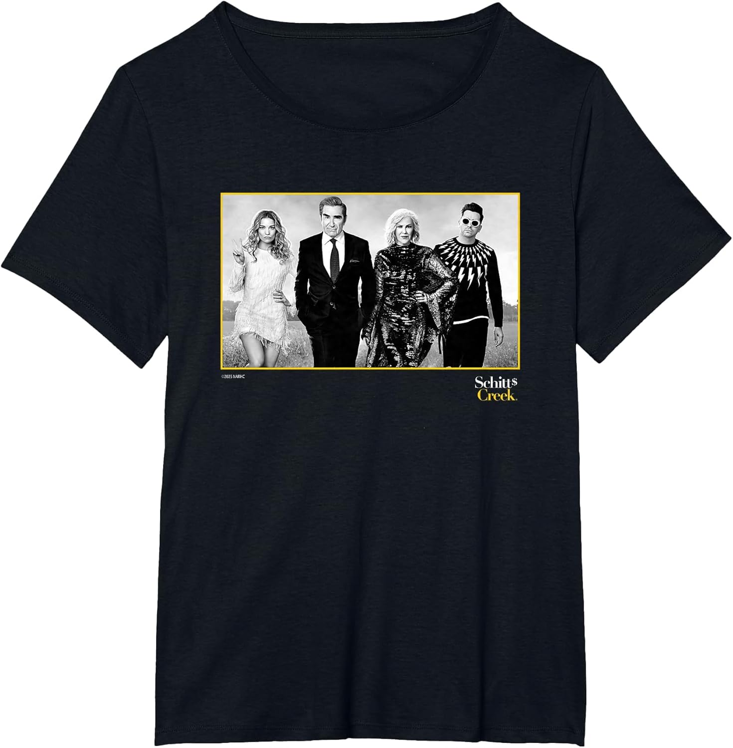 Schitt's Creek Cast Portrait with Alexis Johnny Moira David