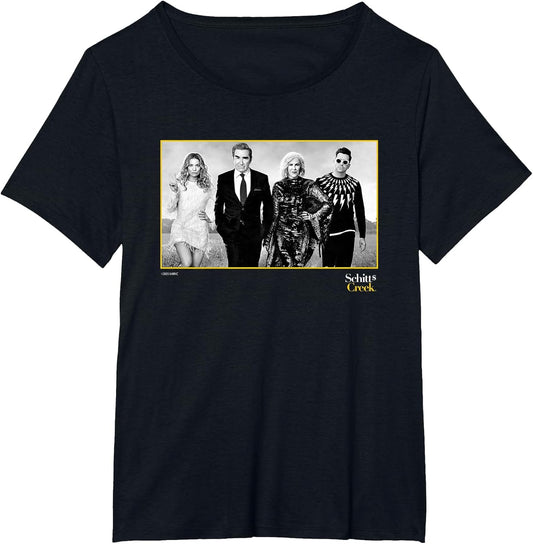 Schitt's Creek Cast Portrait with Alexis Johnny Moira David