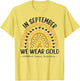 in September We Wear Gold Rainbow Childhood Cancer Awareness