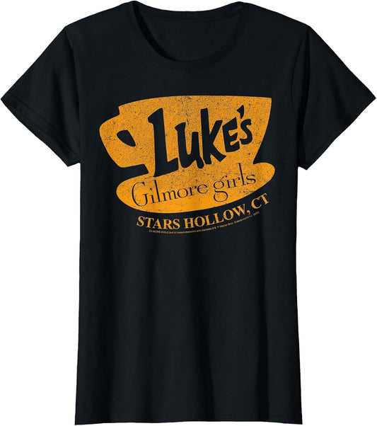 Gilmore Girls Luke's Diner Stars Hollow Distressed Sign