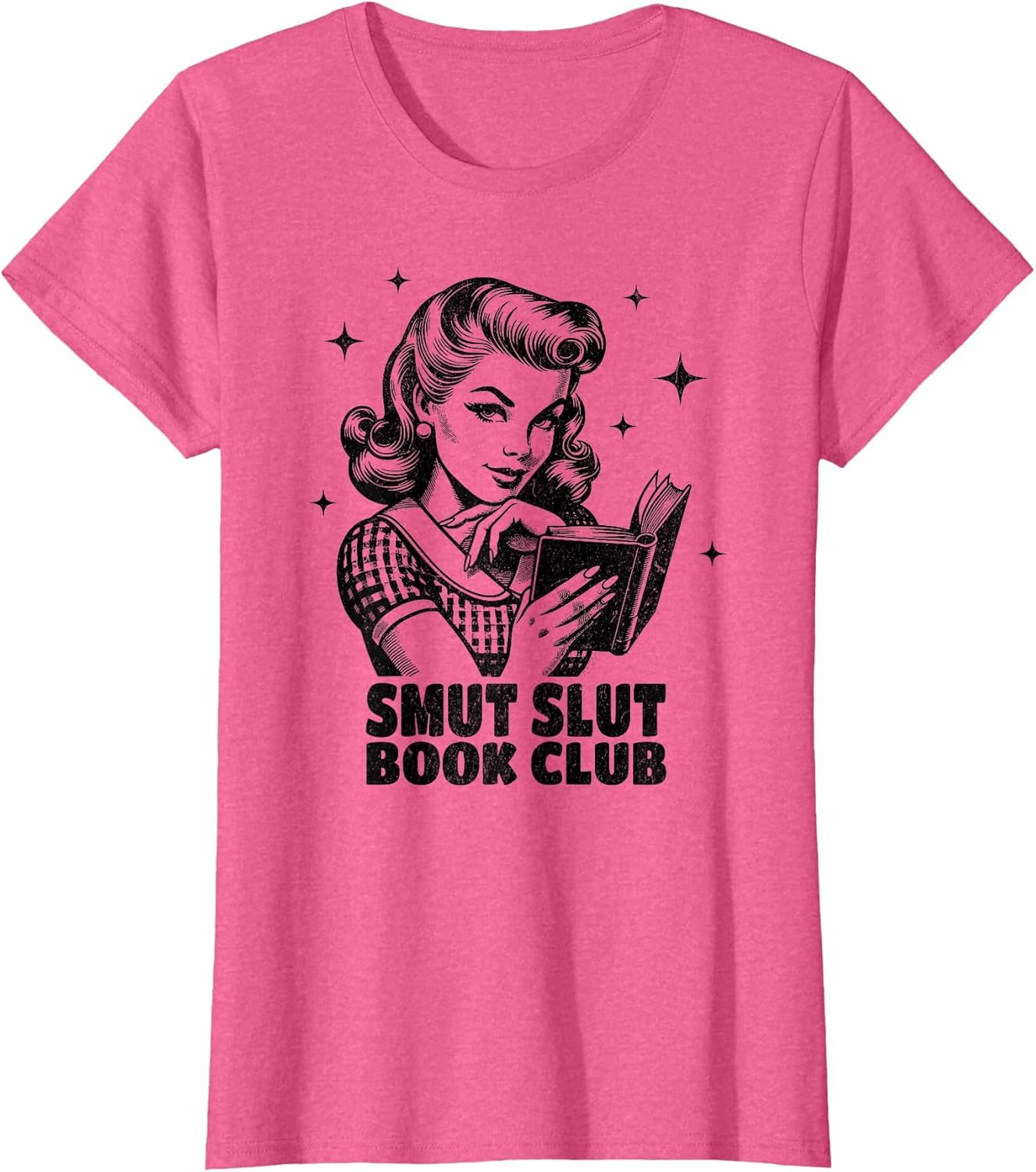 Smut Slut Reading Spicy Bookish Retro Housewife Quote Saying